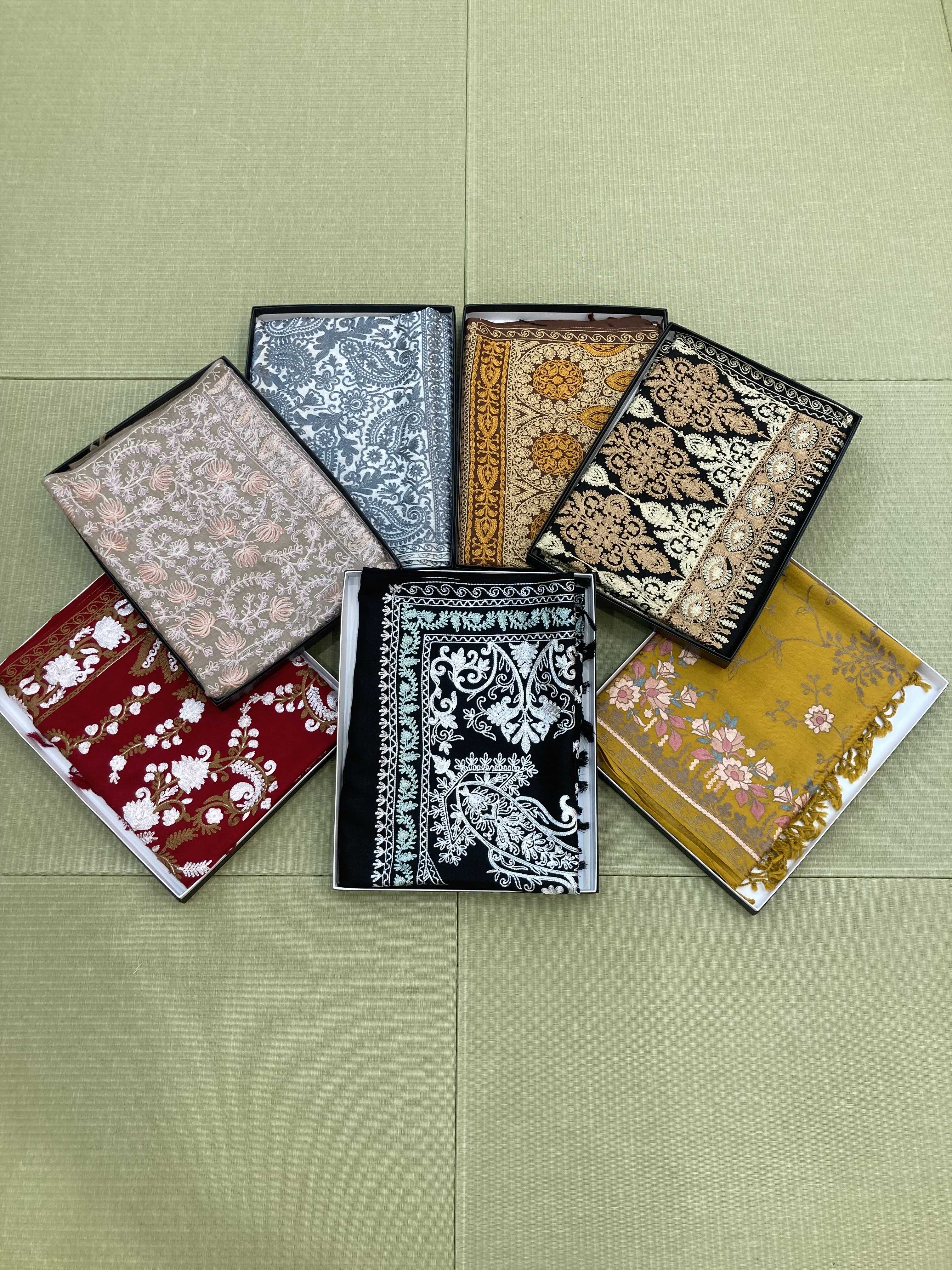 カシミール刺繍ストール